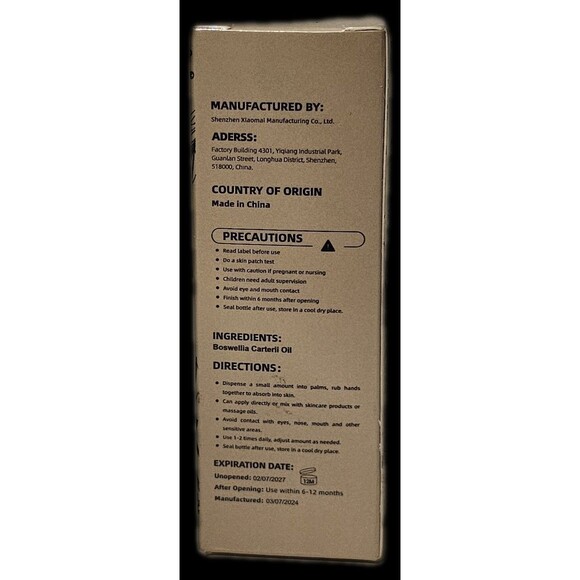 Frankincense  Essential Oil 100% Pure & Organic 1 Full Oz Sealed! - Picture 4 of 5